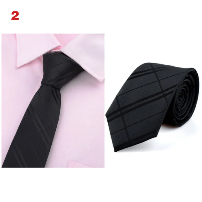 Men Classic 6cm Thin Neck Ties Printed Jacquard Woven Necktie Business Party Accessories-OPK