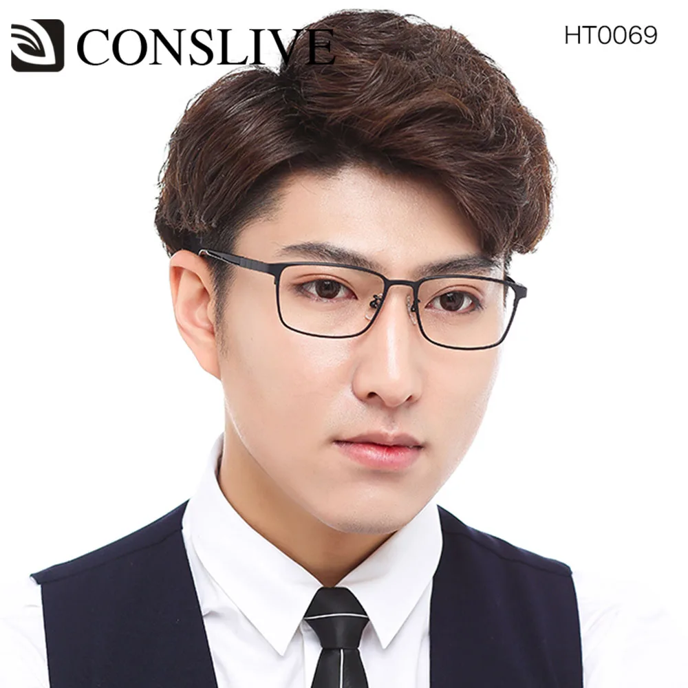 Men Prescription Eyeglasses Corrective Dioptric Glasses Titanium Optical Eye Frame Multifocal