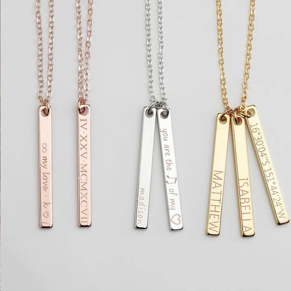 engraved mom necklace