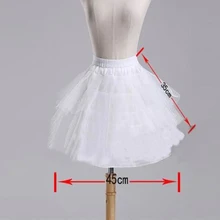 Top Quality Stock White Tulle Ballet Petticoat Ruffle Short Crinoline Bridal Petticoats Lady Girls Child Underskirt Petticoats