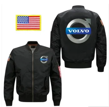 

2020 For Volvo Men Bomber Flight Flying Jacket Winter thicken Warm Zipper Men Jackets Anime Men's Casual Coat nn