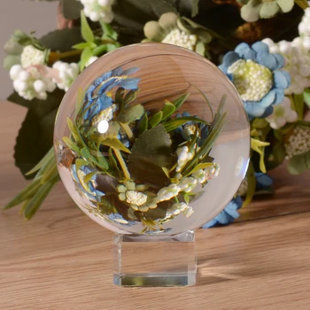 

Photography Glass Crystal Ball 60/80mm Spherical Photography Photo Shooting Props Lens Transparent Round Artificial Ball Gift