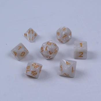 

7PCS/Lot Dice Set D4,D6,D8,D10,D10%,D12,D20 Colorful Accessories For Board Game,DnD, RPG