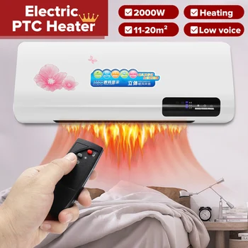 

2000W Wall-mounted Air Conditioner Electric Cooling&Heating Machine 220V Cooler Heater Warmer