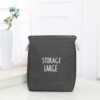 

Large Laundry Hamper Bag Canvas Clothes Storage Baskets Home Clothes Barrel Bag