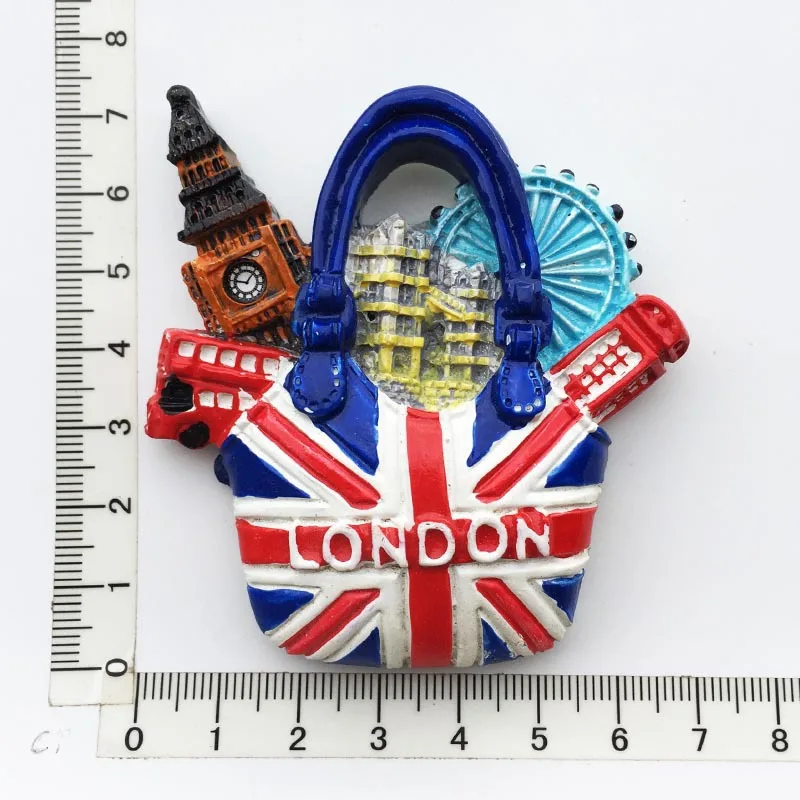 8 X I Love London England Souvenir 3D Ceramic Fridge Magnet UK GB British Gifts - Foto 3