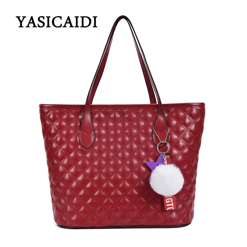 

Large Capacity Handbags Women in Women's Totes Rhombic Shoulder Bags Lady Trend Street Luxury Handbag Sac A Main Femme De Marque