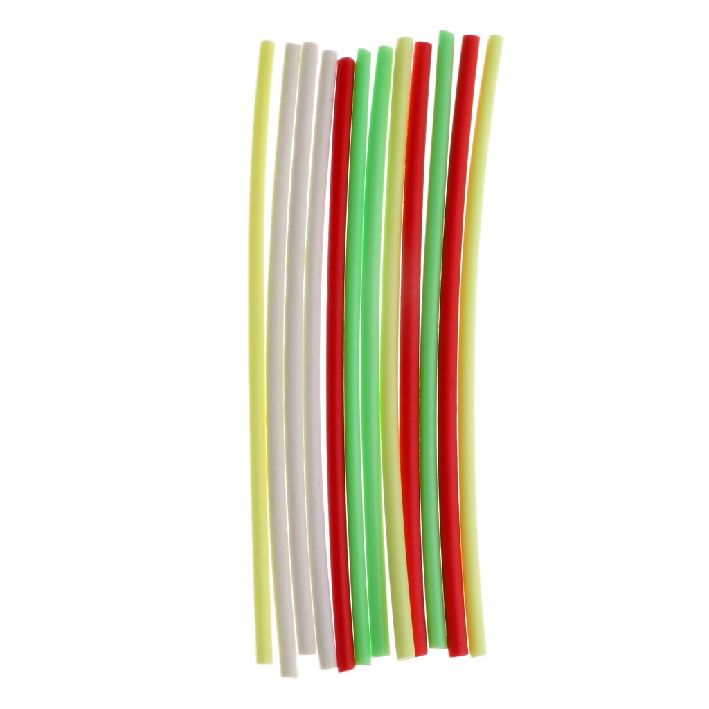 12pcs 16cm Fly Tying Material Foam Cylinders Parachute Floating Hoppers & Wiggle Floatant Dry Fly Fishing Accessories 4mm