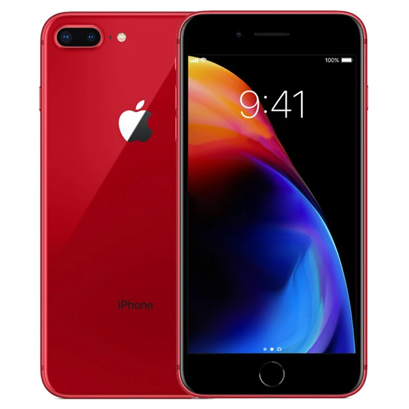 Мобильный телефон Apple iPhone 8 Plus, 4G, 5,5 дюймов, 1920X1020, 3 Гб ОЗУ, 64 ГБ/256 Гб ПЗУ, A11, 3D Touch, 2691 мАч, NFC, iOS, смартфон, разблокирован по всему миру - Цвет: Red