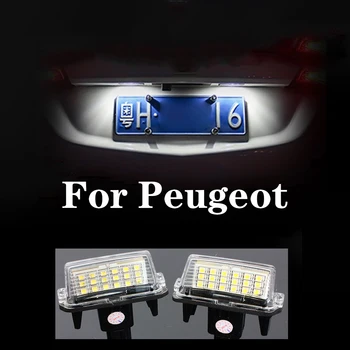 

For Peugeot 206 207 306 307 208 406 407 5008 Partner M49 M59 B9 Car Led License Number Plate Light Assembly Replacement