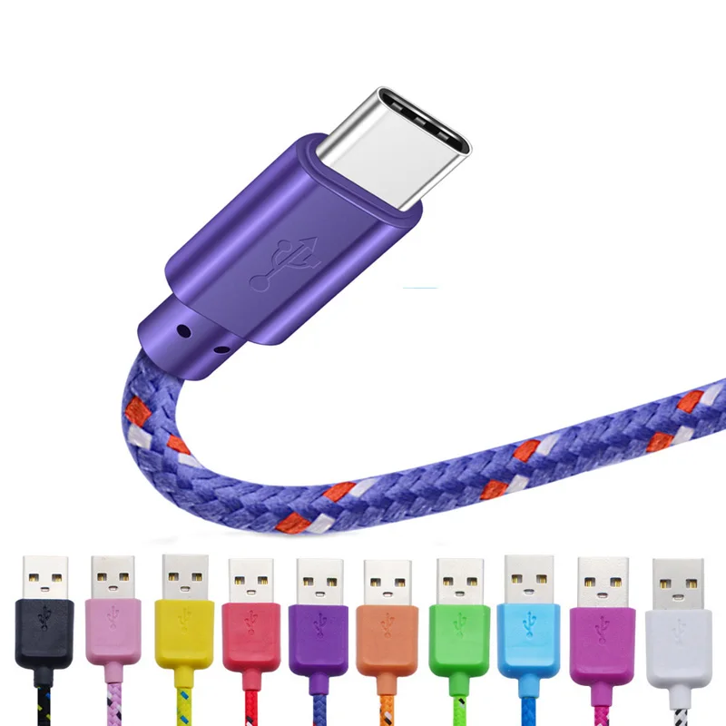 Кабель USB Type-C в нейлоновой оплётке 1/2/3 м | Мобильные телефоны и аксессуары