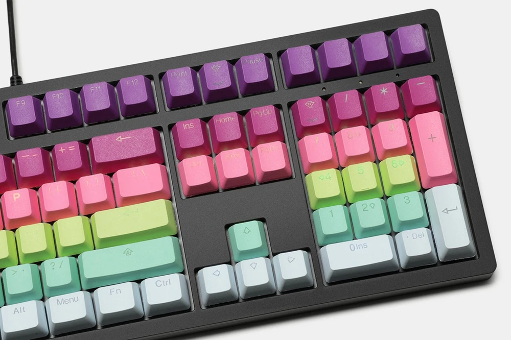 gaming teclado mecânico backlit tampões oem perfil