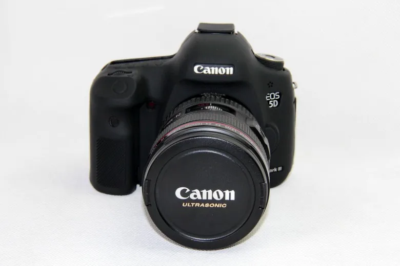 Мягкий силиконовый чехол для камеры Canon 5D Mark III защитный камеры|Корпусы