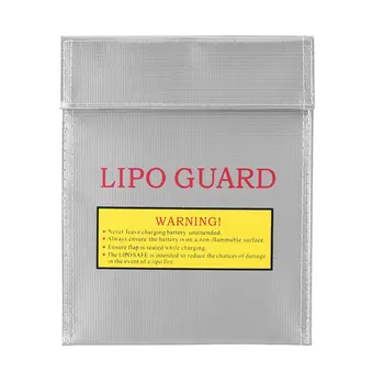 

Silver RC LiPo Li-Po Battery Fireproof Safety Guard Safe Bag Charging Sack Battery Safety Protective Bag
