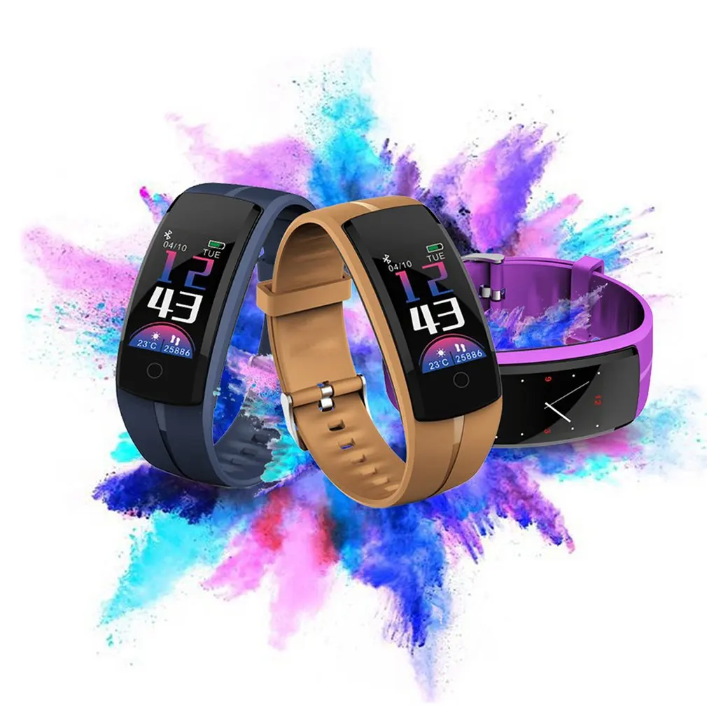 OLOEY smartbracelet QS100 фитнес-трекер цветной экран умный Браслет ...
