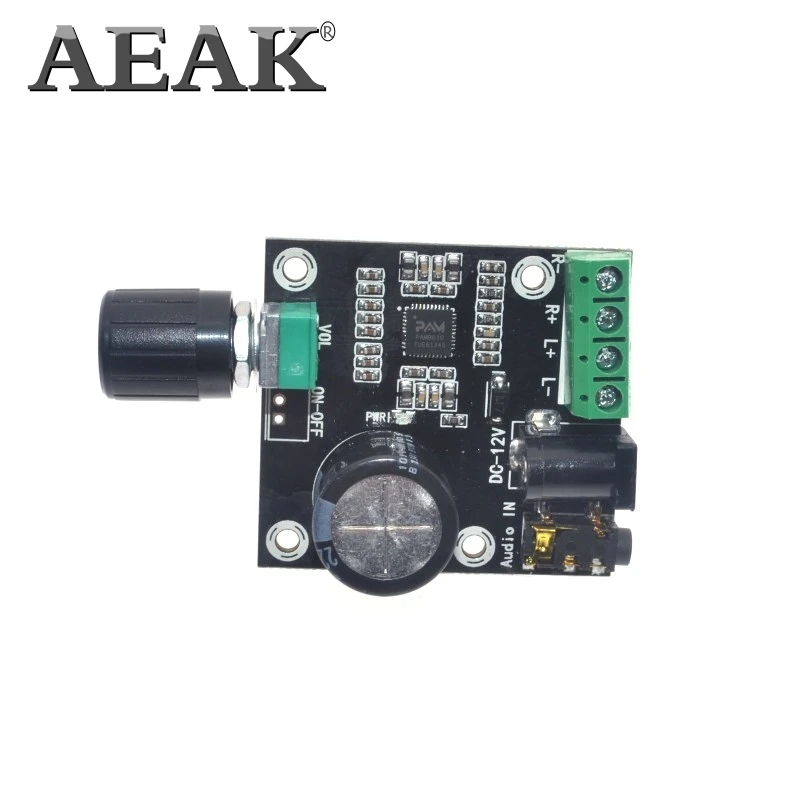 AEAK Super Slim 2x15 Вт PAM8610 цифровой усилитель двойной мощности класса D 12 В|audio amplifier