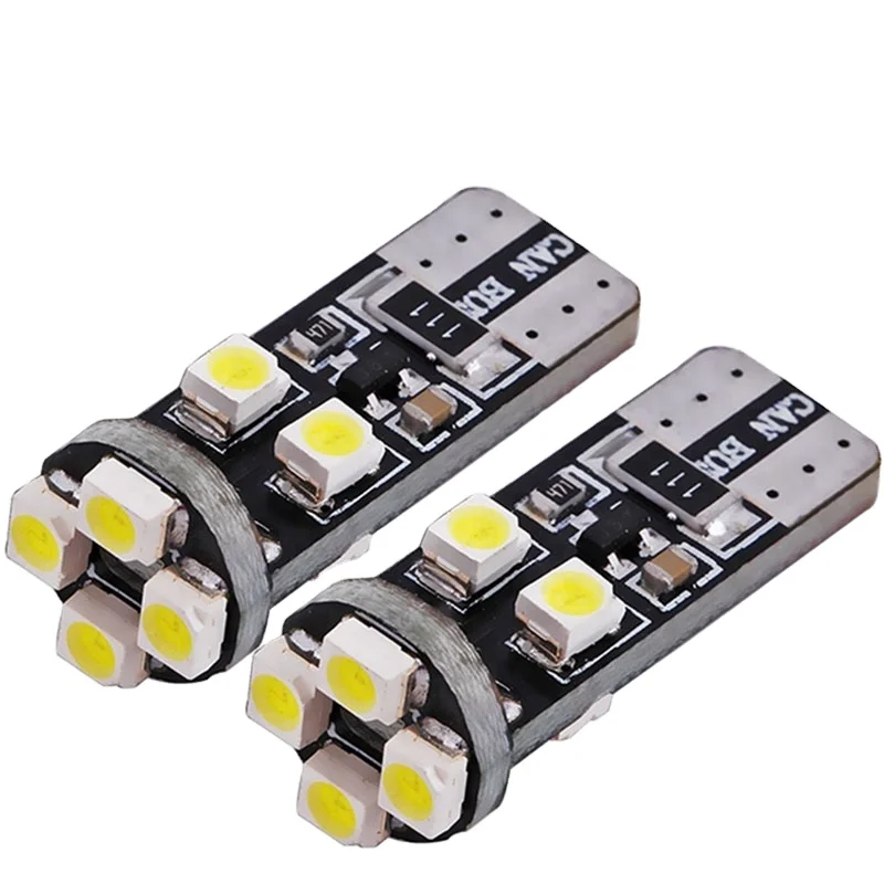 

500pcs canbus T10 8SMD 3528 1210 LED Canbus No OBC Error 194 168 W5W T10 led canbus Interior bulb White
