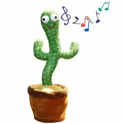 Jouet en peluche danse Cactus chantant, décoration de la maison pour enfants, enregistrement sonore amusant, jouet de répétition, jouet éducatif pour enfants, poupée cadeau 