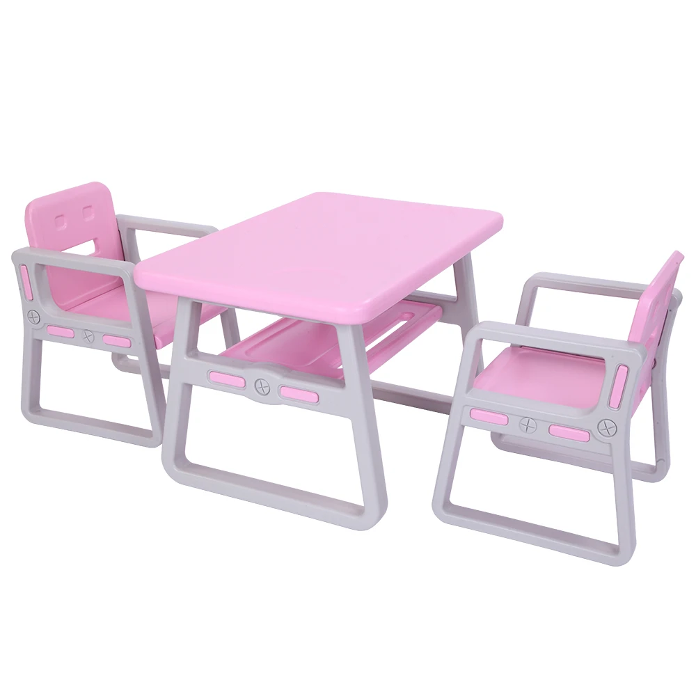 Kids Table And Chairs Set For Toddlers Lego Reading 2 Seats With 1