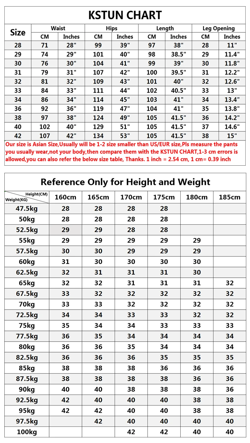 品冠依锦哈伦裤合并尺码表28-42