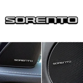 

3D Car Speaker stereo aluminum badge emblem Sticker for KIA SORENTO 2011-2020 Car Accessories Styling