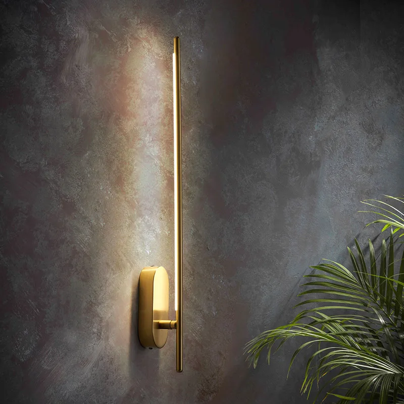 

Nordic minimalist wall lamp Corridor Post-Modern long arm lamp Bedroom Bedside Decor Led Living Room Stair corner wall light