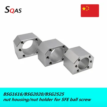 

Factory ball screw nut housing nut holder BSG1616H BSG2020H BSG2525H for SFE1616 SFE2020 SFE2525 CNC Parts