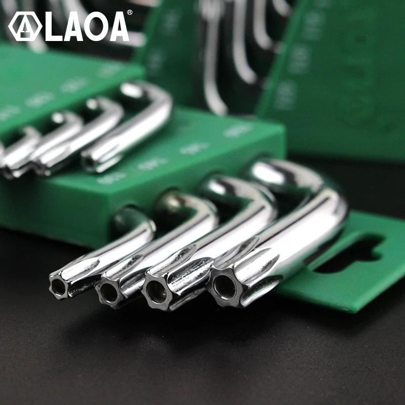 Laoa Inner Spline Allen Key With Middle Hole Wrench Set Torx