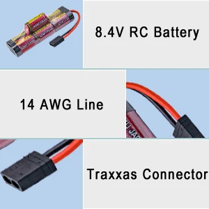 Melasta 8,4 V 4200mAh 7 ячеек горб пакет NiMH аккумулятор с Traxxas разряд Разъем для RC гоночный автомобиль