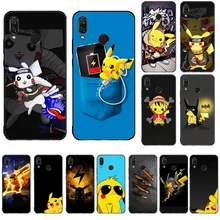 Pour redmi 5plus Pikachu Doux noir coque de téléphone Pour redmi 5plus 6Pro 6A S2 4X 7A 8 K20 note 4 5A 7 6 pro 8 téléphone Pro cose(China)