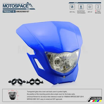 

Spacemotors 6Colors Headlight Headlamp for all enduro-bike reference model for WRF250 2007-2014 WRF450 2007-2011