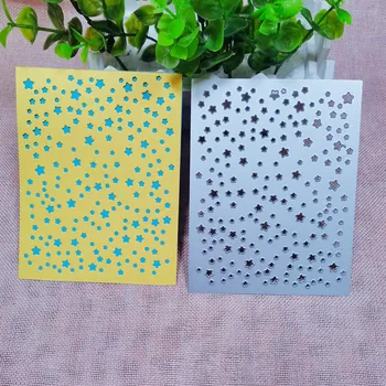 

Stars Background Metal Cutting Dies Stencil Template for Embossing DIY Scrapbooking Paper Album Cards Making Scrapbooking Dies