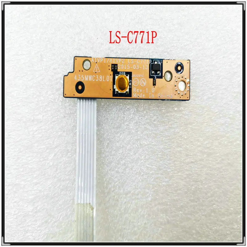 

For Lenovo Ideapad 100-15IBY 100-114IBY B50-10 laptop Power Button Board with Cable AIVP1/AIVP2 LS-C771P