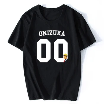 

Great Teacher Onizuka Japan Anime Men T Shirt Harajuku Streetwear Funny Manga Otaku T Shirt Cotton Hip Hop O-Neck Tshirt