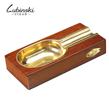 

Cigar Ashtray Tray Solid Wood Metal Cigar Ashtray Top Grade Creative Hotel Home Cigar Ash Tray