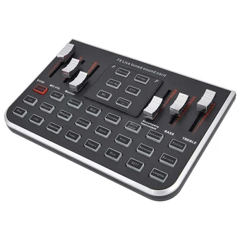 

Professional Live Sound Card Built-in Dual DSP Noise Reduction Chip Audio External USB Headphone Microphone For Phone Computer