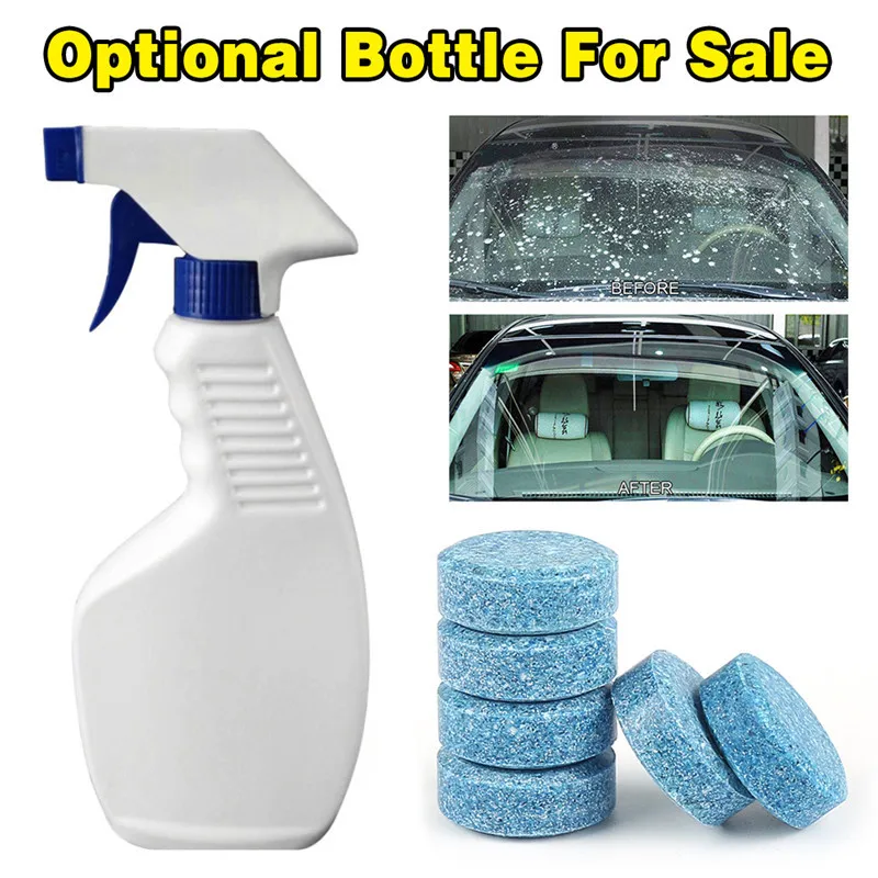 100Pcs/Set Car Solid Wiper Fine Seminoma Wiper Auto Window Cleaning Effervescent tablet Windshield Glass Cleaner DropShipping