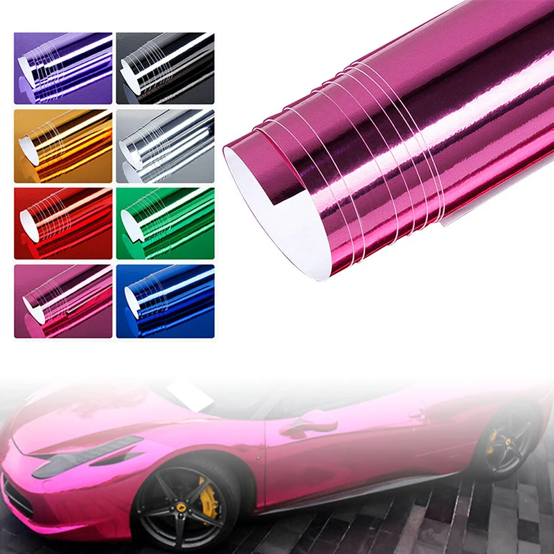 

Body Mirror Vinyl Wrap Film High Gloss Car Plating Adhesive Sticker Decal PVC Car Styling Auto Body Film