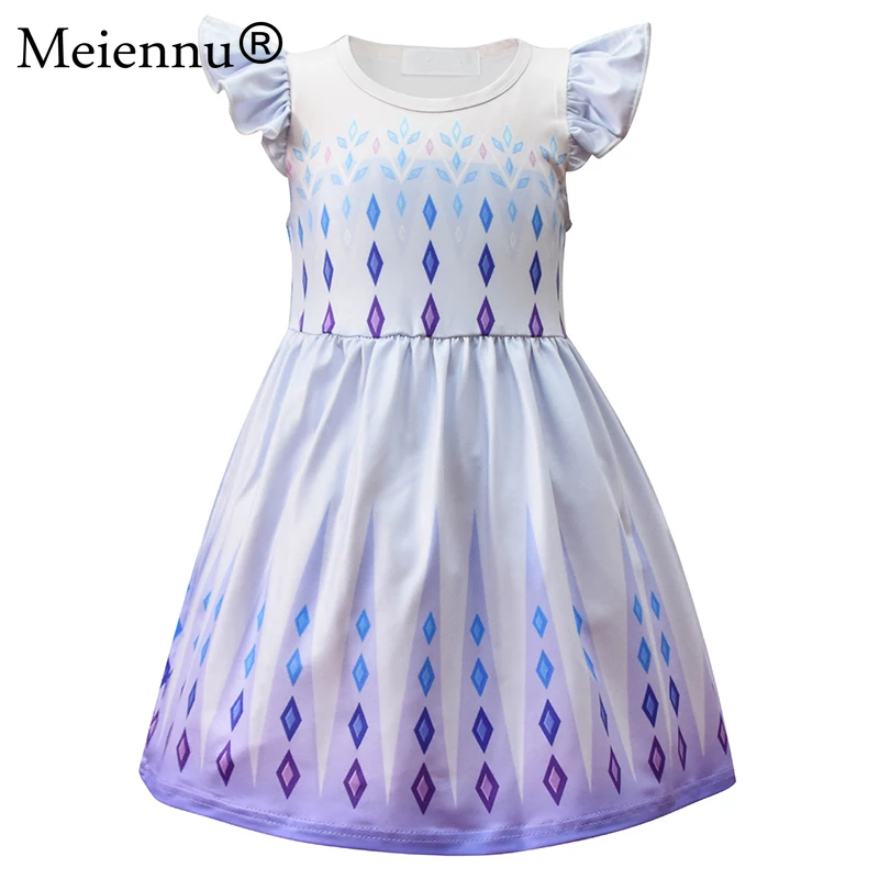Fantasia Kids Girls Clothing Snow 2 Anna Elsa Cosplay Dress up Party Princess Costume vestidos infatil Size 3 5 7 Years | Детская одежда