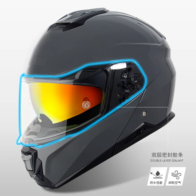 Men's Motorcycle Helmet Warm Casco Moto 