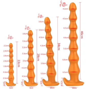 Super long Anal Beads Big Butt Plug 7 Balls Anus Expansion Stimulator Prostate Massage Adult Anal Sex Toys For Woman Men Gay 3