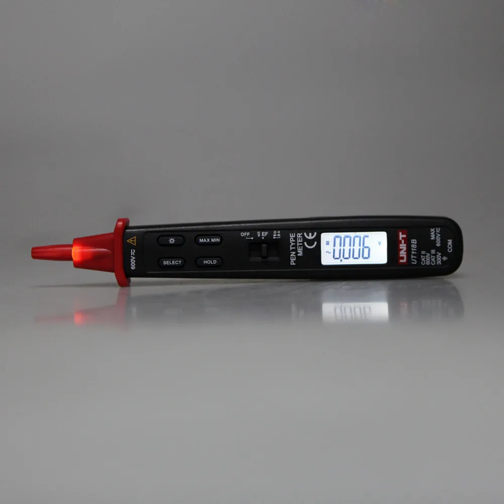 UNI-T UT118B Ручка Тип Цифровой мультиметр/EF функция/ЖК-подсветка/цифровой удержание/автоматическое выключение