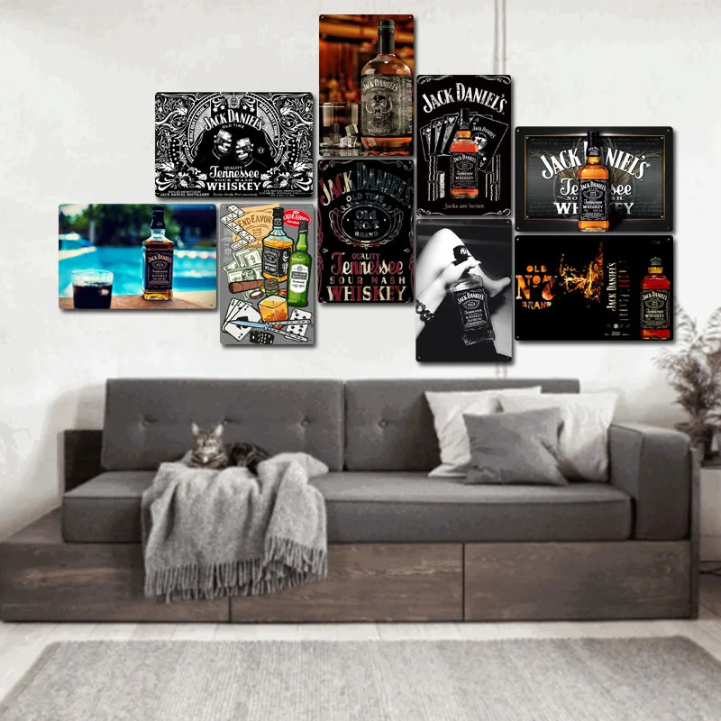 Роскошные Винные таблички, винтажная железная живопись, для паба, гаража, ресторана, дома, винодельни, настенные украшения, металлические жестяные знаки, художественная тарелка, картины