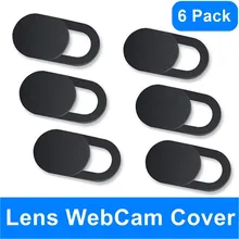 Universal Plastic Black WebCam Cover Shutter Magnet Slider Camera Cover for IPhone Laptop Mobile Phone Len Stickers