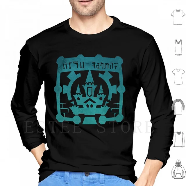 Castle Town Stamp Hoodie Long Sleeve 