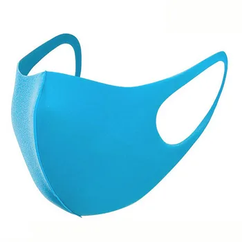

PU Sponge PM2.5 Mouth Cover Children Washable Dustproof Respirator Anti-Dust Proof Flu Face Mask (Blue)