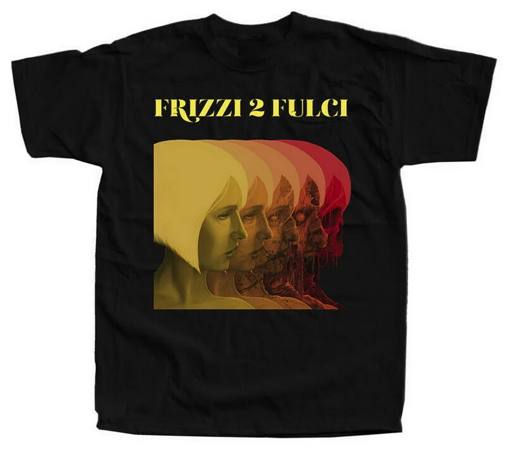 Футболка с надписью Frizzi 2 Fulci Live At Union Chapel и музыкальным альбомом (черный) все