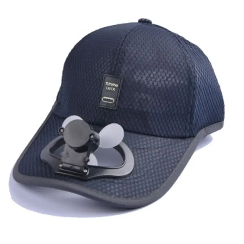 

Adults Summer Sunscreen Baseball Cap with USB Rechargeable Mini Cooling Fan Breathable Mesh Adjustable Snapback Hat