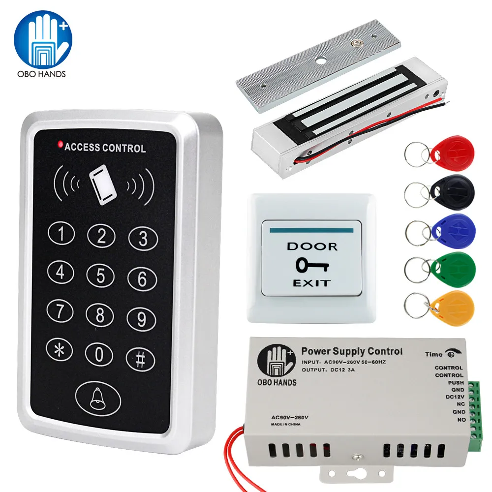 Комплект системы контроля доступа RFID комплект стеклянных дверных рам +