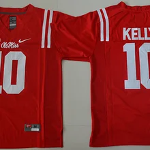 Новое поступление, высокое качество, Ole Miss Rebels Jim Kelly для мужских Джерси
